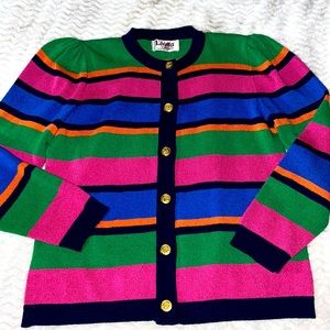 Laura by Alyzia Multicolored Cardigan Sweater